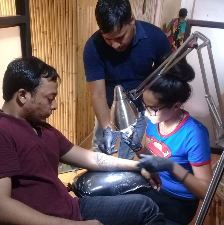 Tattoo Training in Kochi (Cochin) city of Kerala to learn tattoo making